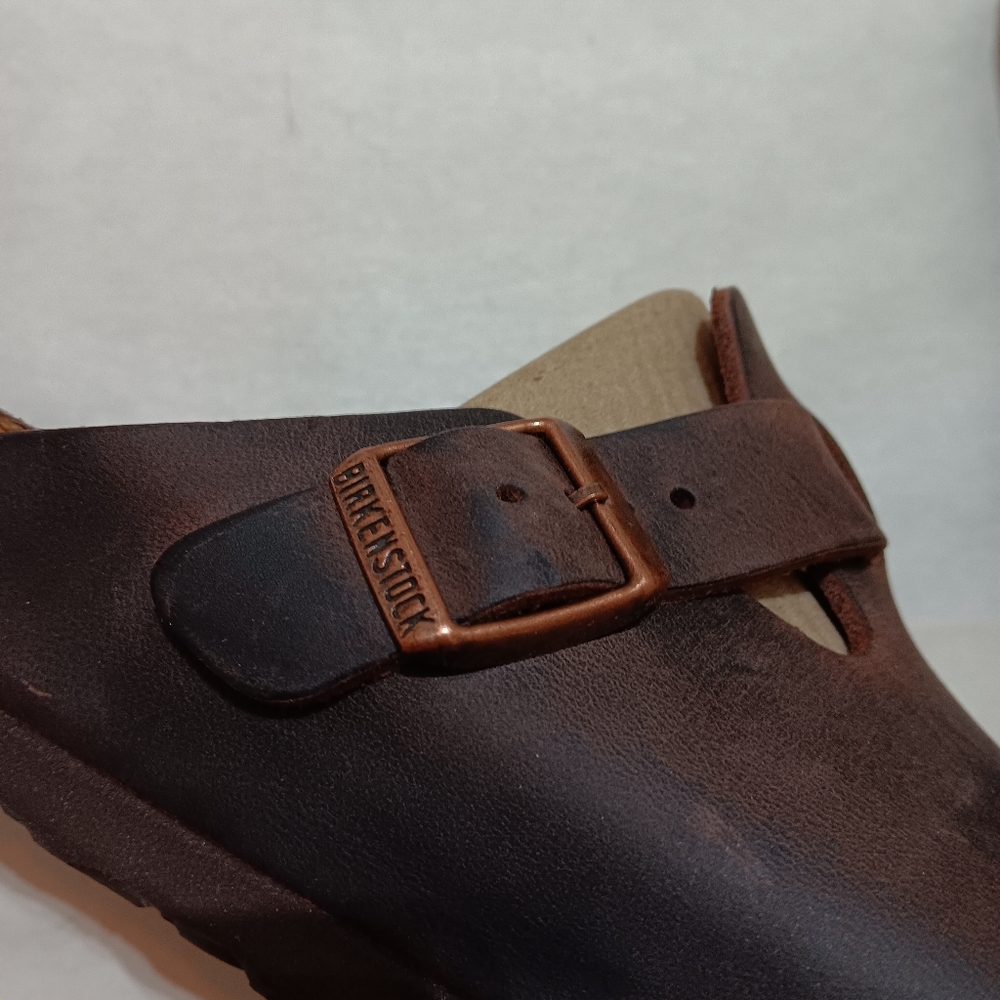 BIREKNSTOCK Boston Habana Oiled Leather Size 39 (US L8, M6) 0159711 Reg Fit Soft - Picture 8 of 9